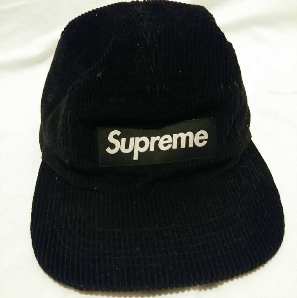 Corduroy Supreme Box Logo Camp Cap